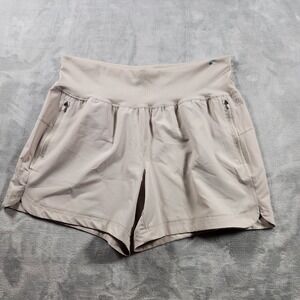 Avalanche Shorts Women's Large Beige Outdoor Hiking UPF 50+ Protection